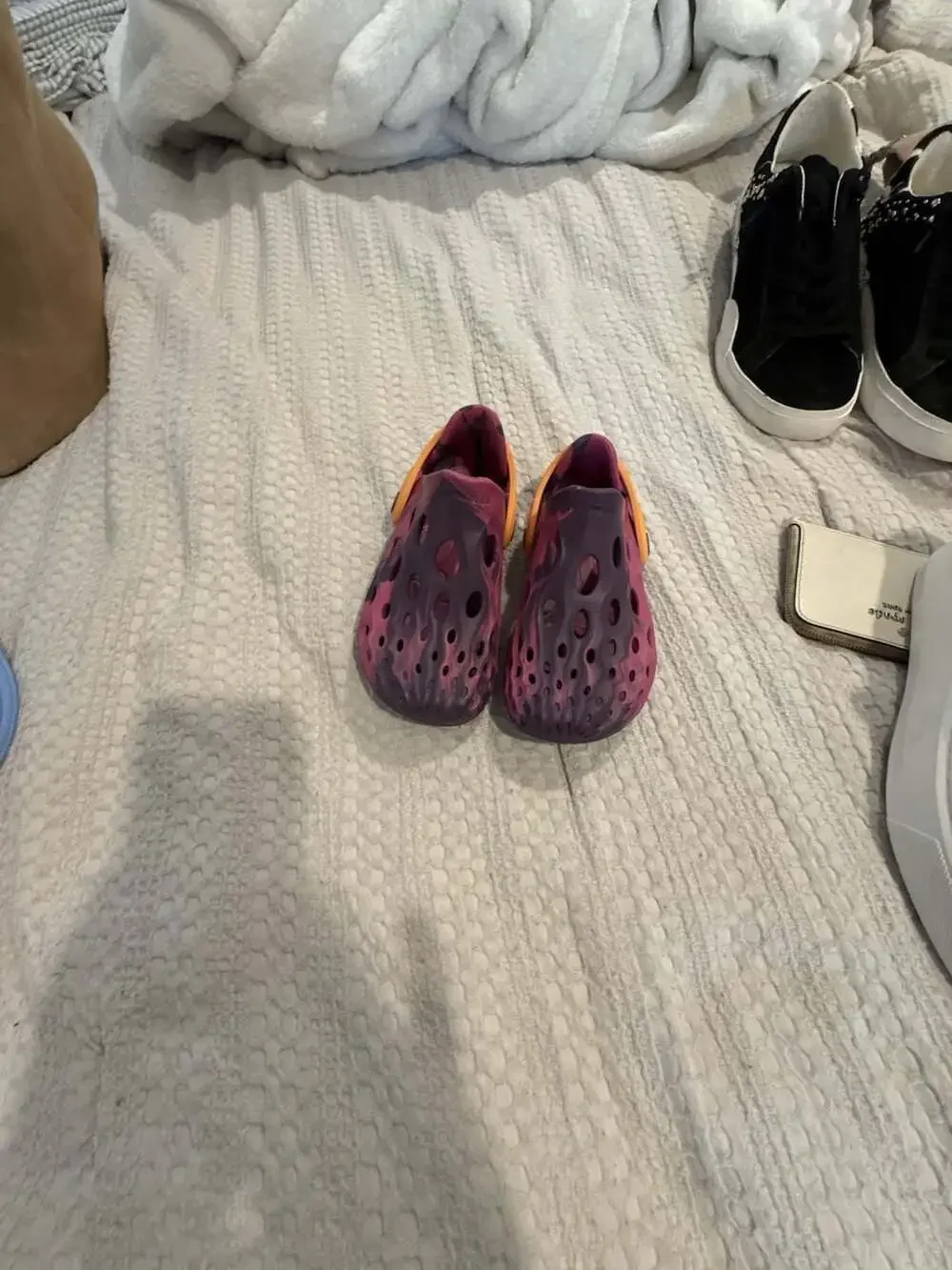 Merrell Kids Hydro Moc Water Shoes, Pink and Purple Marble